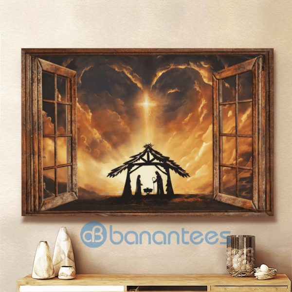Cross Light On The Sky Jesus Wall Art Canvas Product Photo