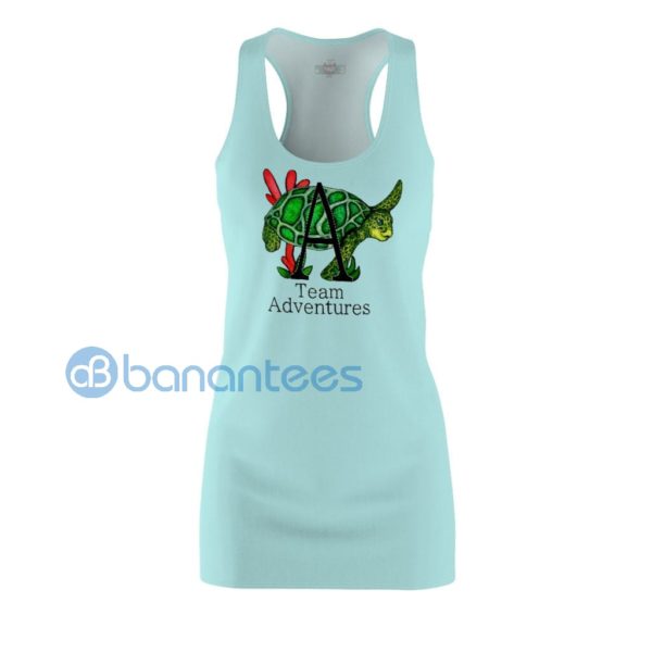 Custom Alphabet Team Adventures Sea Turtle Racerback Dress Product Photo
