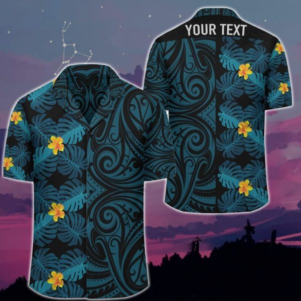 Custom Hawaii Monsteria Tropical Polynesian Design Melio Style Hawaii Shirt Summer Hawaiian Product Photo