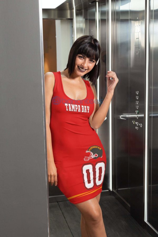 Custom Name 4 Color Tampa Bay Home Team Racerback Dress Product Photo