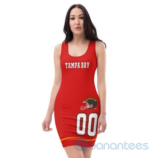 Custom Name 4 Color Tampa Bay Home Team Racerback Dress Product Photo