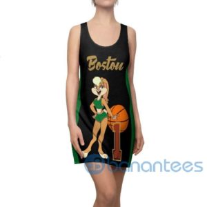 Custom Name Fashion Boston Basketball Bunny Themed Racerback Dress Product Photo