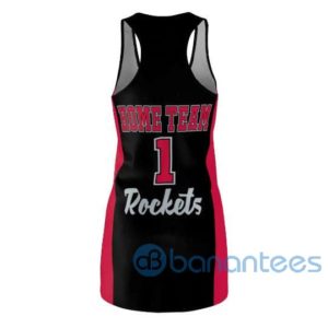 Custom Name Fashion Rockets Basketball Bunny Themed Racerback Dress Product Photo