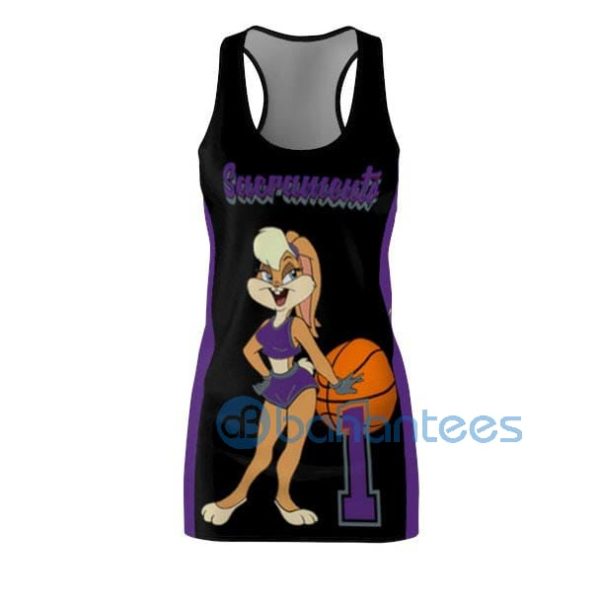 Custom Name Fashion Sacramento Basketball Bunny Themed Racerback Dress Product Photo
