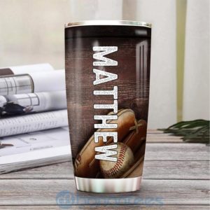 Custom Name Gift For Dad Baseball Catcher Fact Tumbler Product Photo
