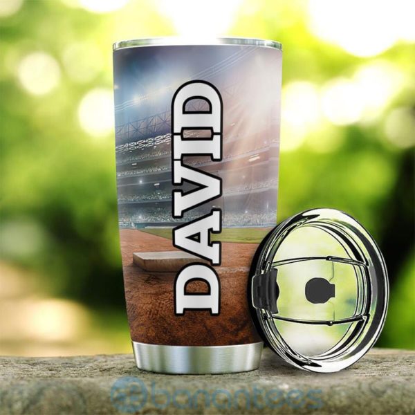 Custom Name Gift For Dad Baseball Is Calling And I Must Go Tumbler Product Photo