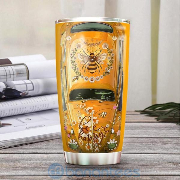 Custom Name Gift For Dad Bee Car Tumbler Product Photo