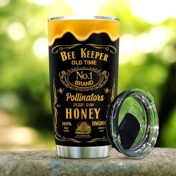 Custom Name Gift For Dad Bee Keeper Label Tumbler Product Photo