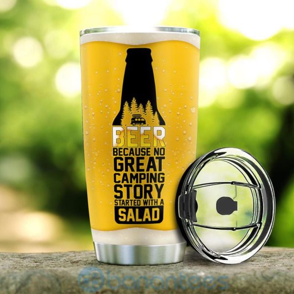 Custom Name Gift For Dad Beer Camping Tumbler Product Photo