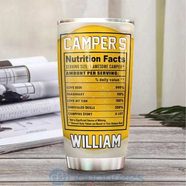 Custom Name Gift For Dad Beer Camping Tumbler Product Photo