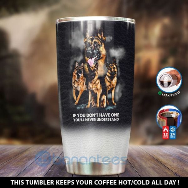 Custom Name Gift For Dad Best German Shepherd Dad Ever Tumbler Product Photo