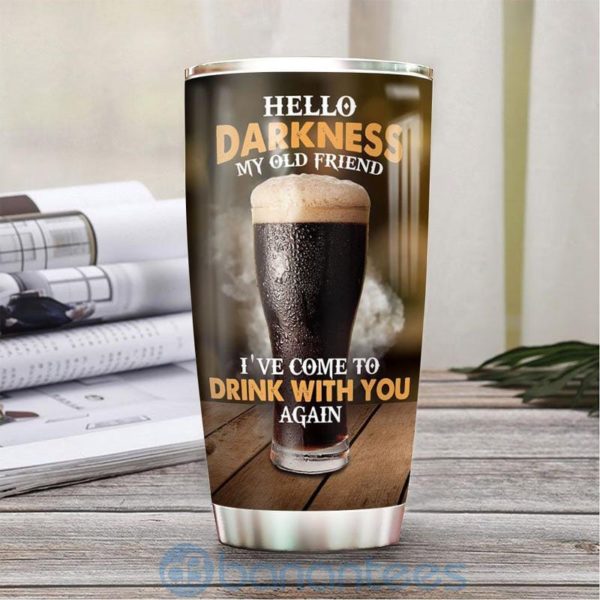 Custom Name Gift For Dad Black Beer Stout Tumbler Product Photo