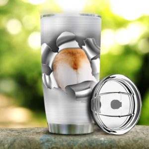 Custom Name Gift For Dad Corgi Break Tumbler Product Photo