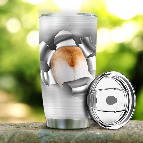 Custom Name Gift For Dad Corgi Break Tumbler Product Photo