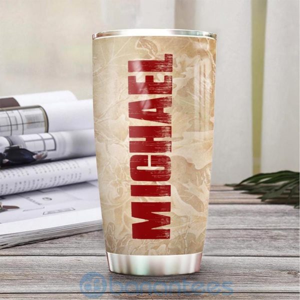 Custom Name Gift For Dad Deer Hunting Daughter To Dad Tumbler Product Photo