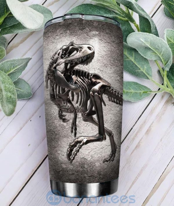 Custom Name Gift For Dad Dinosaur Fossils Tumbler Product Photo