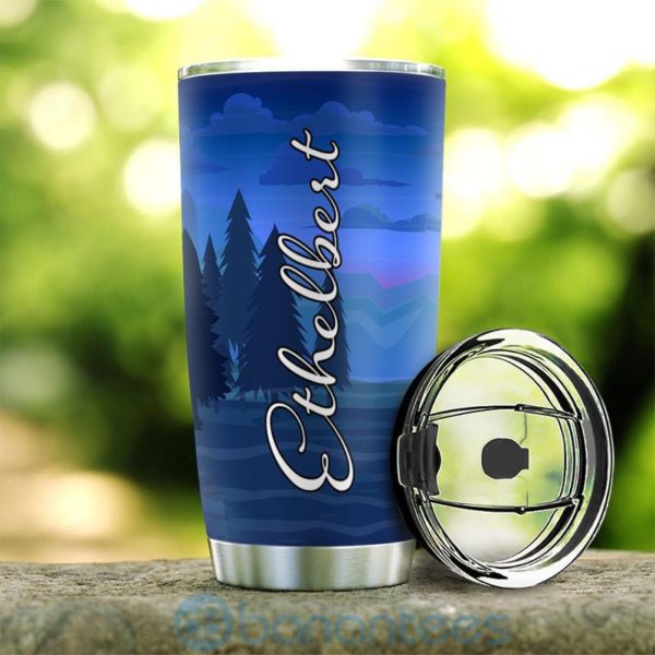 Custom Name Gift For Dad Drunk Camper Matter Tumbler Product Photo