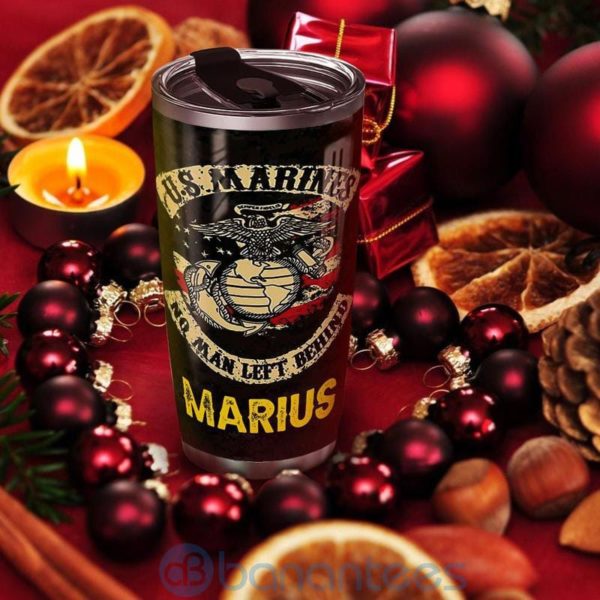 Custom Name Gift For Dad Evil Dog Marines Veteran Tumbler Product Photo