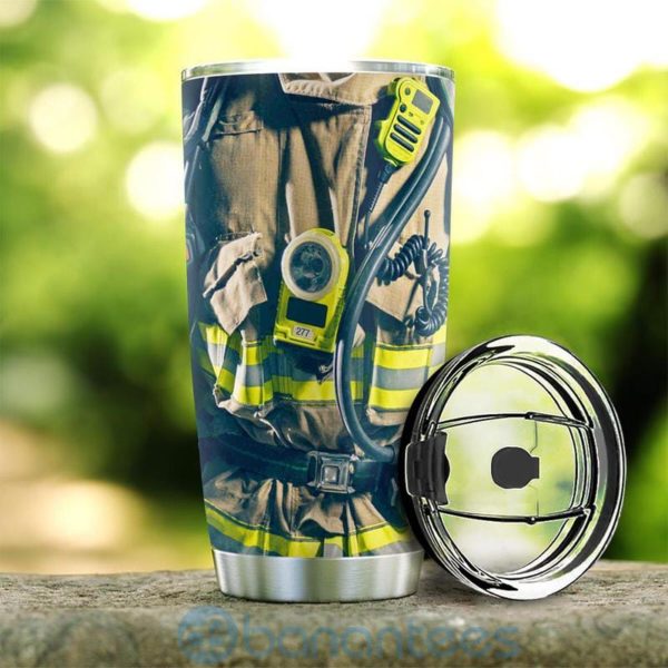 Custom Name Gift For Dad Firefighter Facts Tumbler Product Photo