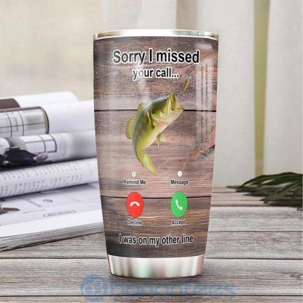 Custom Name Gift For Dad Fishing Calling Tumbler Product Photo
