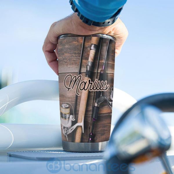 Custom Name Gift For Dad Fishing Calling Tumbler Product Photo