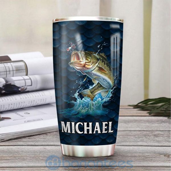 Custom Name Gift For Dad Fishing Fun Tumbler Product Photo