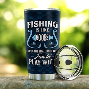 Custom Name Gift For Dad Fishing Fun Tumbler Product Photo