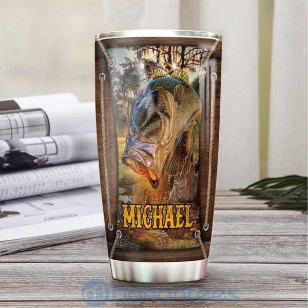 Custom Name Gift For Dad Fishing Lodge Tumbler Product Photo