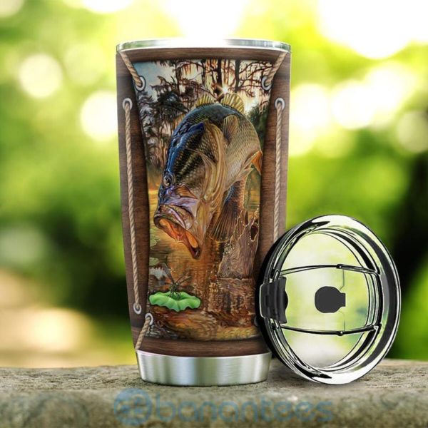 Custom Name Gift For Dad Fishing Lodge Tumbler Product Photo
