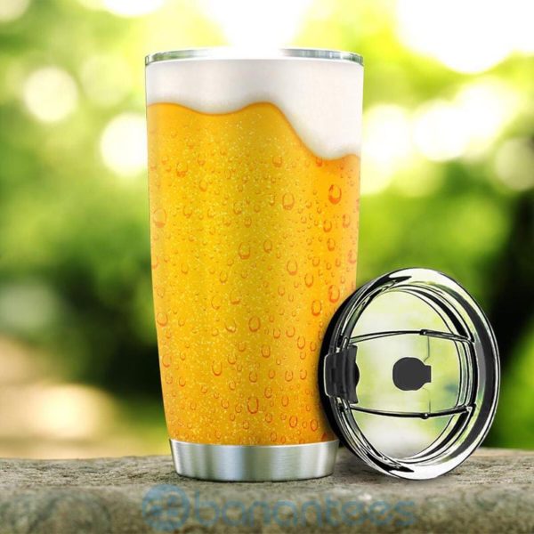 Custom Name Gift For Dad Full Of Beer Tumbler Product Photo