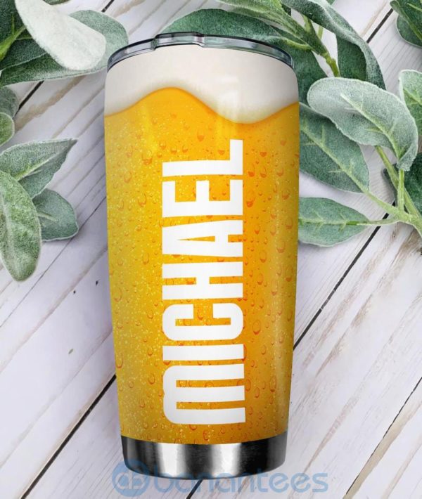 Custom Name Gift For Dad Full Of Beer Tumbler Product Photo