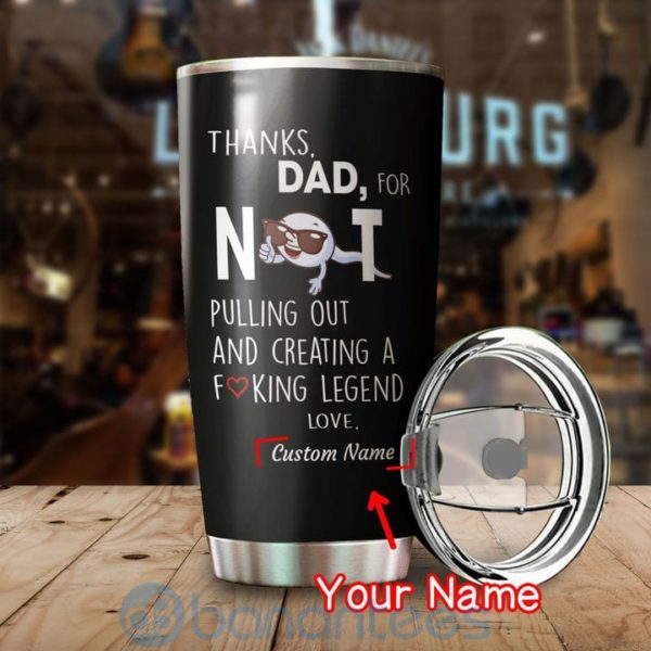 Custom Name Gift For Dad Funny Tumbler Dad Tumbler Product Photo