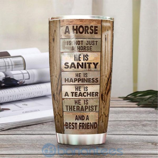 Custom Name Gift For Dad Horses Best Friend Tumbler Product Photo
