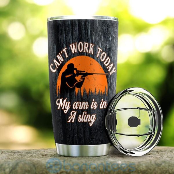 Custom Name Gift For Dad Hunting A Sling Tumbler Product Photo