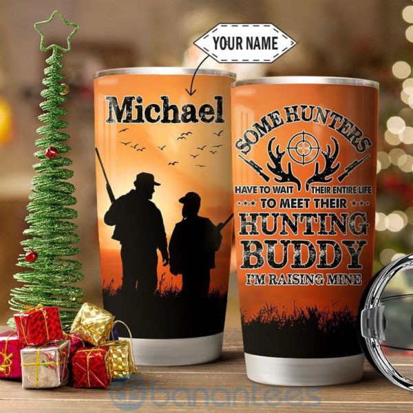 Custom Name Gift For Dad Hunting Dad Hunting Buddy Tumbler Product Photo