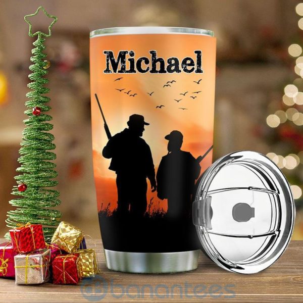 Custom Name Gift For Dad Hunting Dad Hunting Buddy Tumbler Product Photo