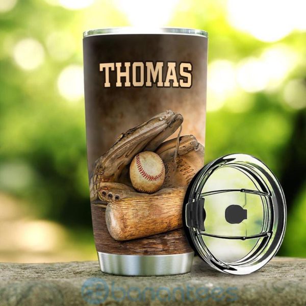 Custom Name Gift For Dad Hustle Hit And Never Quit Tumbler Product Photo