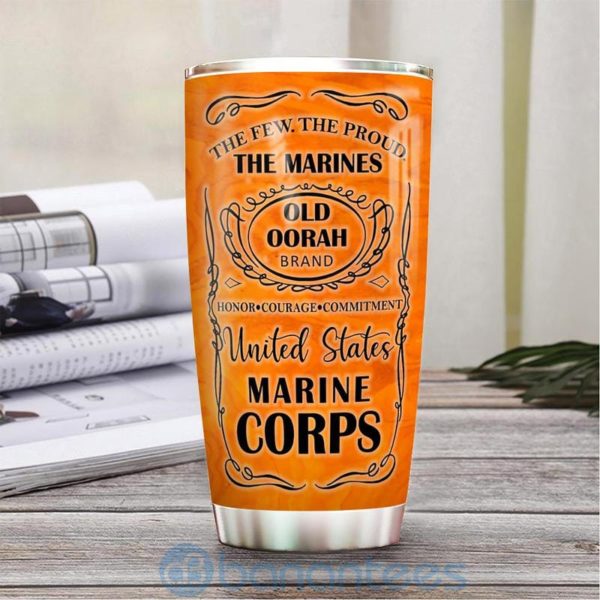 Custom Name Gift For Dad Marine Corp Old Oorah Tumbler Product Photo