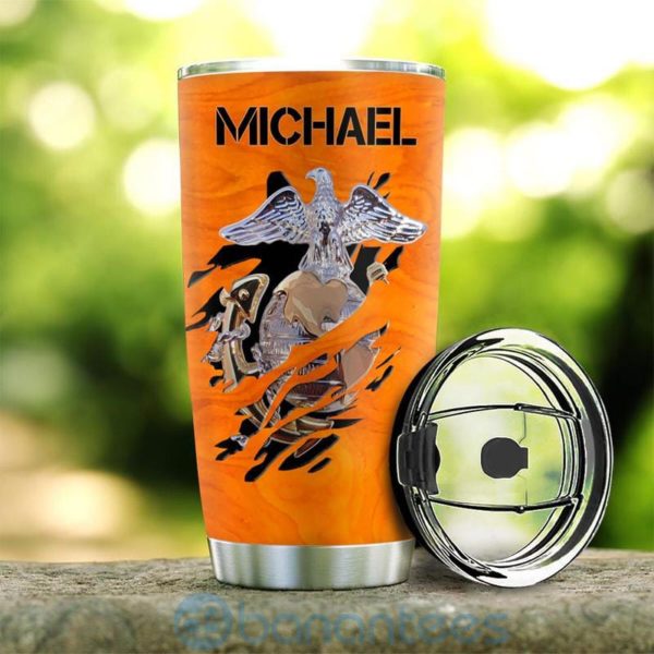 Custom Name Gift For Dad Marine Corp Old Oorah Tumbler Product Photo