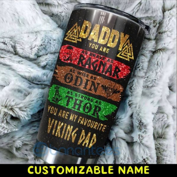 Custom Name Gift For Dad My Favorite Viking Dad Tumbler Product Photo