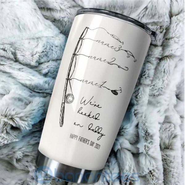Custom Name Gift For Dad My Reel Dad Fishing Tumbler Product Photo