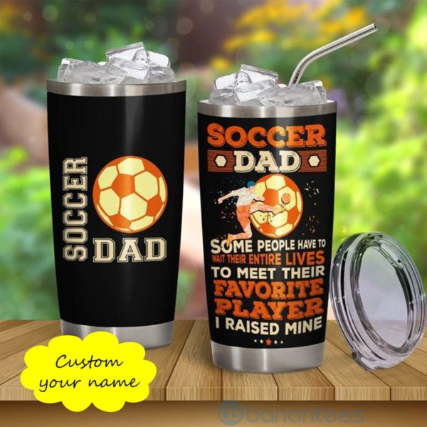 Custom Name Gift For Dad Soccer Dad Tumbler Product Photo