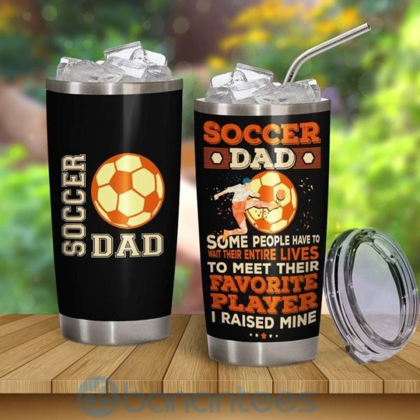 Custom Name Gift For Dad Soccer Dad Tumbler Product Photo