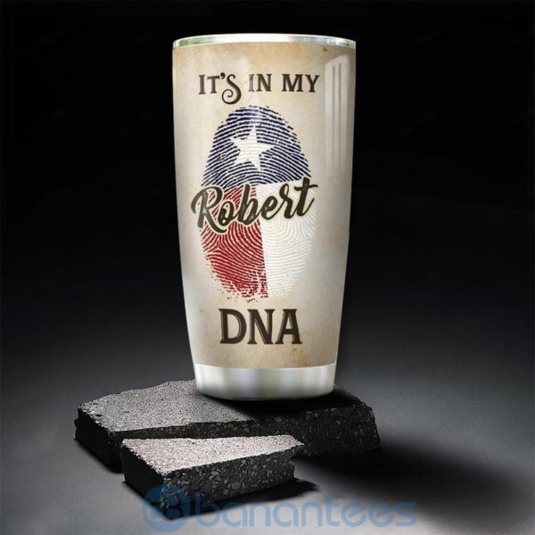 Custom Name Gift For Dad Texas Cowboy DNA Tumbler Product Photo