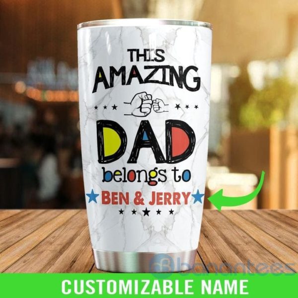 Custom Name Gift For Dad This Best Dad Tumbler Product Photo