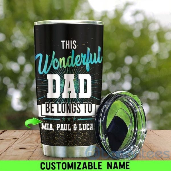Custom Name Gift For Dad This Wonderful Dad Tumbler Product Photo