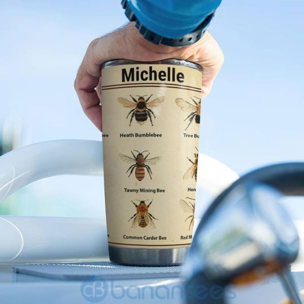 Custom Name Gift For Dad Types Of Bee Tumbler Product Photo
