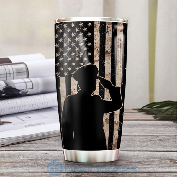 Custom Name Gift For Dad US Marine Corps Proud Tumbler Product Photo