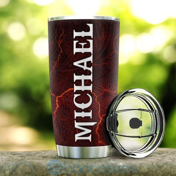 Custom Name Gift For Dad Viking Dragon Tumbler Product Photo