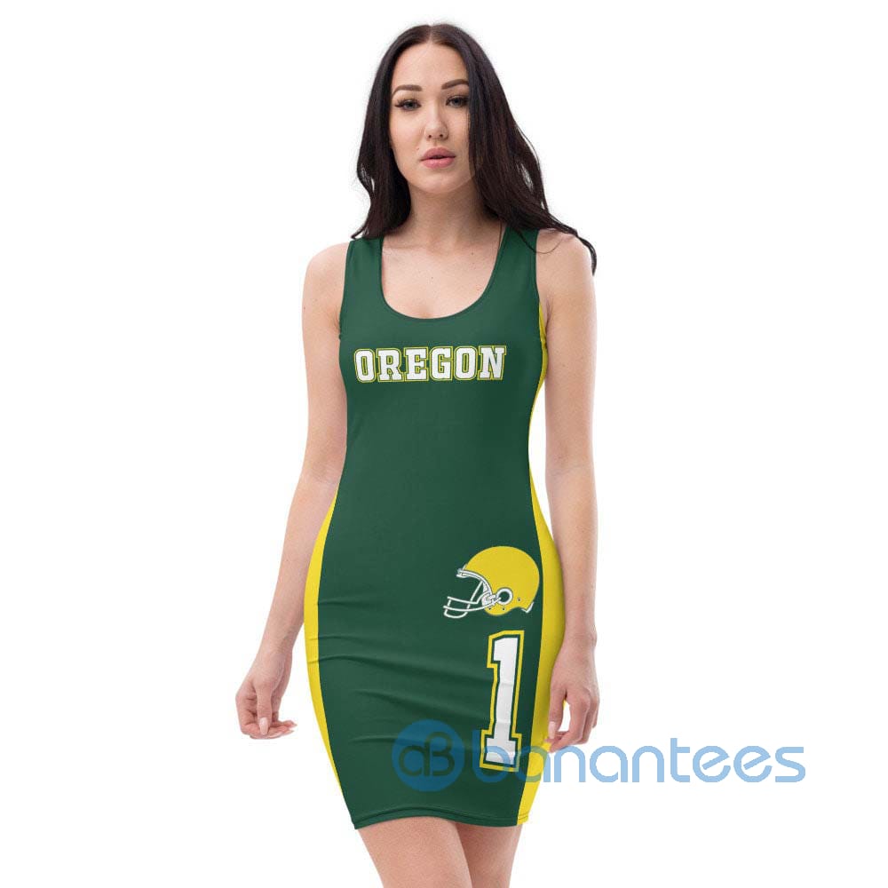 custom-name-home-team-green-gold-oregon-racerback-dress-2-KOoYI.jpg Custom Name Home Team Green Gold Oregon Racerback Dress Product Photo